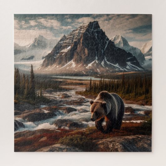 Superbe Grizzly dans le Puzzle sauvage (Vertical)