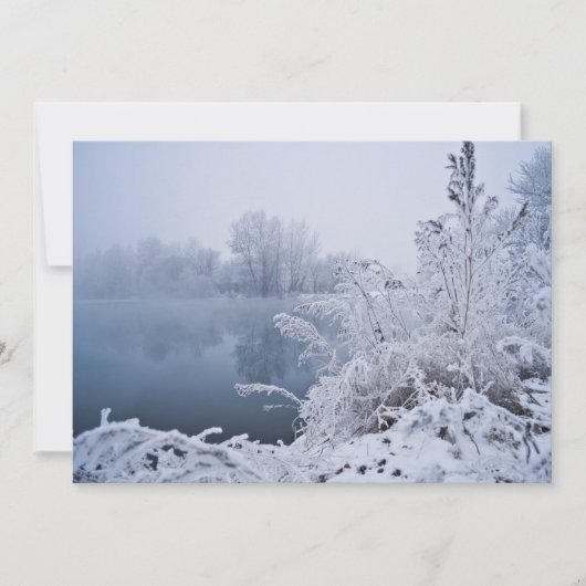 Superbe Invitation du lac d'hiver (Devant)