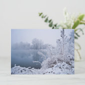 Superbe Invitation du lac d'hiver (Debout devant)