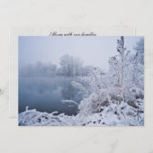 Superbe Invitation du lac d'hiver (Devant / Derrière)