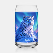 Superbe léopard des neiges sur Mountain Rock (Verso)