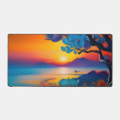 Superbe lever de soleil sur l'étang (Recto)