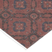 Superbe nappe de batik florale rouge et bleu (Angle)