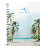 Superbe plage de l'île tropicale avec Carnet de no (Devant)