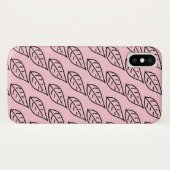 Superbe pochette / étui de téléphone rose avec cro (Dos (Horizontal))