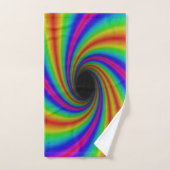 Superbe Rainbow Swirl Design coloré (Serviette à main)
