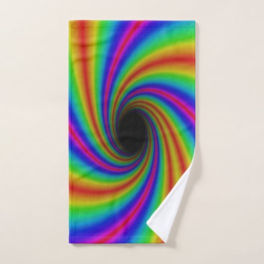 Superbe Rainbow Swirl Design coloré (Serviette à main)