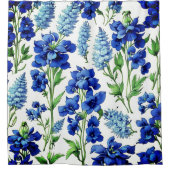 Superbe rideau de douche fleuri (Devant)