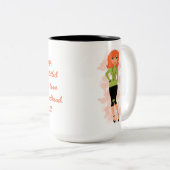 Superbe rousse 15 oz Mug à deux tons (Devant droit)