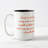 Superbe rousse 15 oz Mug à deux tons (Gauche)