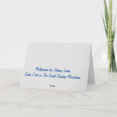 Superbe Smokey Mountains Cades Cove 5x7 Cartes de (Dos)