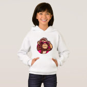 Superbe Sweat à Capuche Bébé Singe (Devant entier)