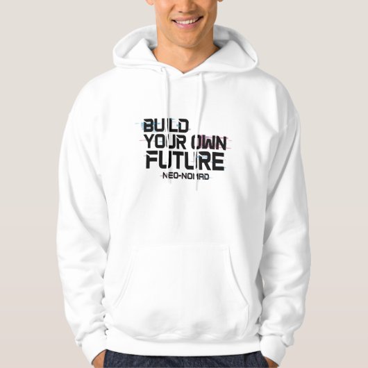 Superbe Sweat à Capuche Blanc avec Impression Grap (Devant)