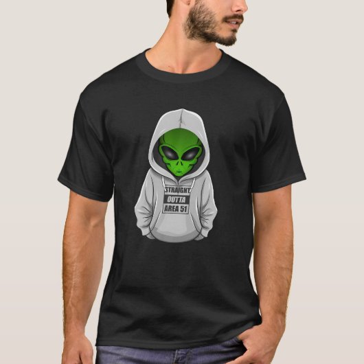 Superbe sweat à capuche de costume d'alien d'Hallo (Devant)