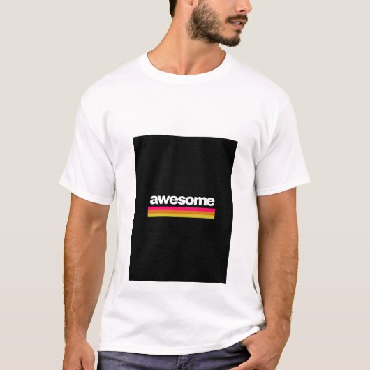 Superbe T-Shirt à typographie  (Devant)