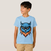 Superbe T-Shirt Garçons Chouette Colère  (Devant entier)