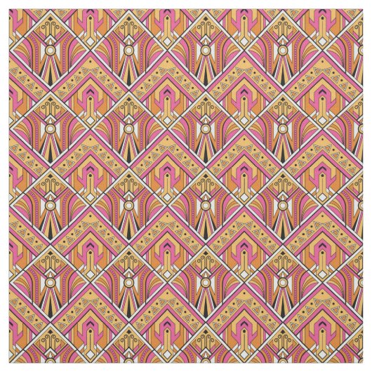 Superbe Tissu Art Déco Inspiré (Échantillon)