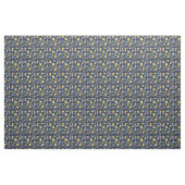 Superbe tissu floral jaune et violet (Yard)