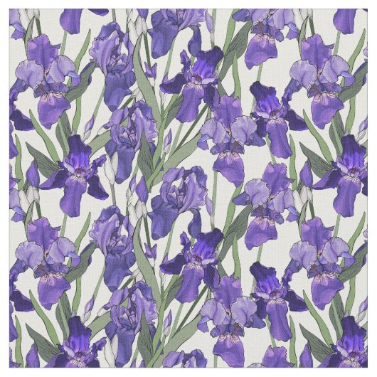 Superbe Tissu Iris (Fermer)