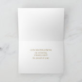 Superbe travail ! Carte de félicitations au lauréa (Intérieur)