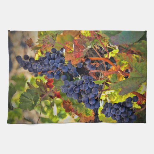 Superbe Vignoble à thème Serviette de cuisine (Horizontal)