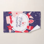 Superbes flocons de neige de Noël (Serviette à main)