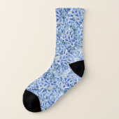 Superbes hydrangées bleues - motif floral (Gauche - extérieur)