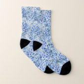 Superbes hydrangées bleues - motif floral (Paire)