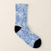 Superbes hydrangées bleues - motif floral (Gauche intérieur)