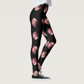 Superbes Leggings imprimés spirale d'art abstrait (Droite)