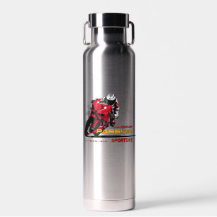 Superbike Racing Maximum Passie Biker Grafisch Waterfles