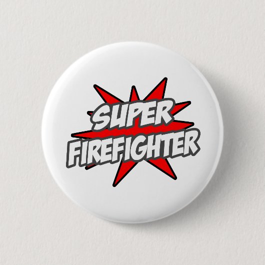 Superbrandweerman Ronde Button 5,7 Cm (Voorkant)