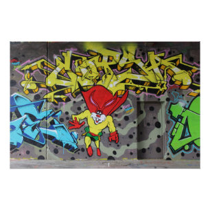 Superbunny Graffiti Perfect Poster