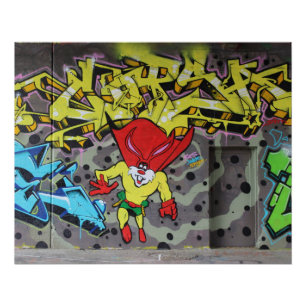 Superbunny Graffiti Perfect Poster