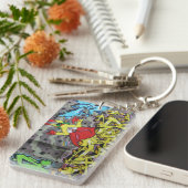 Superbunny Graffiti Sleutelhanger (Voorkant Rechts)