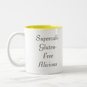 Supercali-Gluten-Free-alicious Tweekleurige Koffiemok