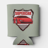 Supercar Muscar in Grunge Shield Blikjeskoeler (Achterkant)