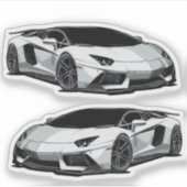 supercar-Sticker Sticker (Voorkant)