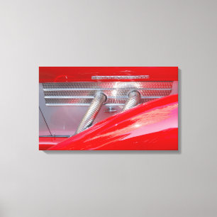 Supercharged zilver canvas afdruk