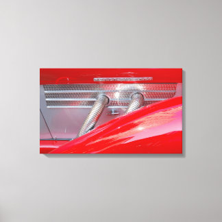 Supercharged zilver canvas afdruk