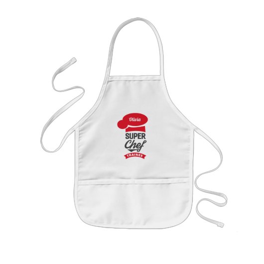 SuperChef Trainee Kinder Apron Schort (Voorkant)