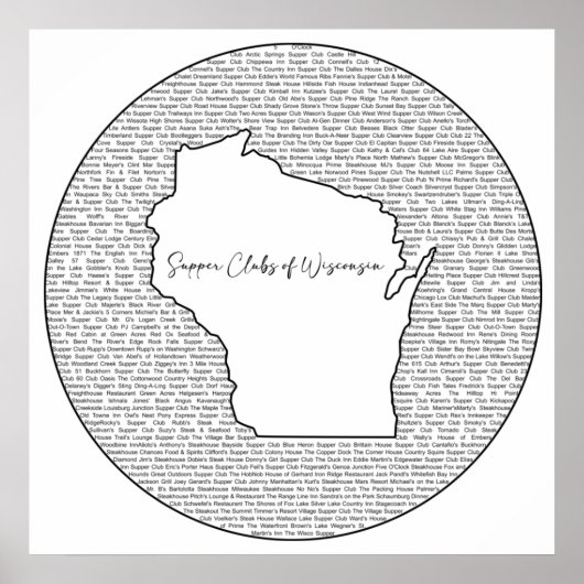 Superclubs van Wisconsin Poster (Voorkant)