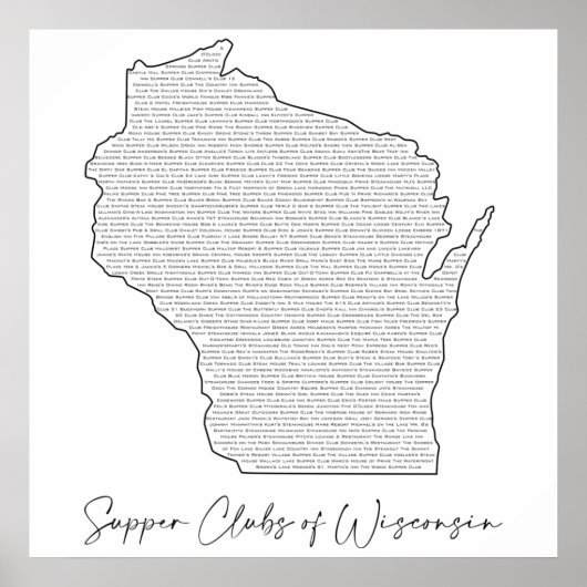 Superclubs van Wisconsin Poster (Voorkant)