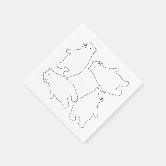 Supercool Polar Beer Summer Theme Party Servet (Hoek)