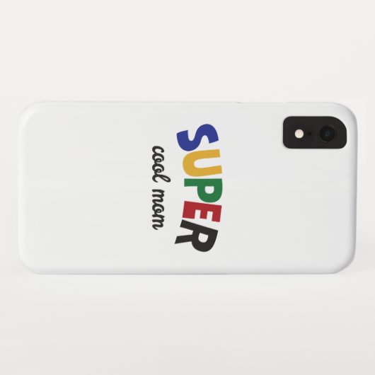 Supercoole moeder Case-Mate iPhone case (Achterkant (horizontaal))
