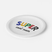 Supercoole moeder papieren bordje (Gekanteld)