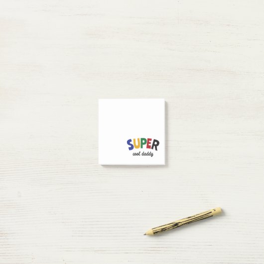 Supercoole papa post-it® notes (Op bureau)