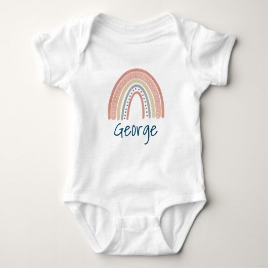 Supercute Boho regenboog Baby Bodysuit (Voorkant)