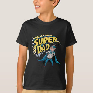 Superdad Grappige Superheld Vader Cadeau Kostuum V T-shirt