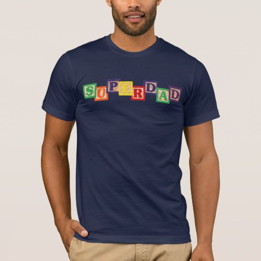 SUPERDAD Woodenblokjes Shirt (Voorkant)